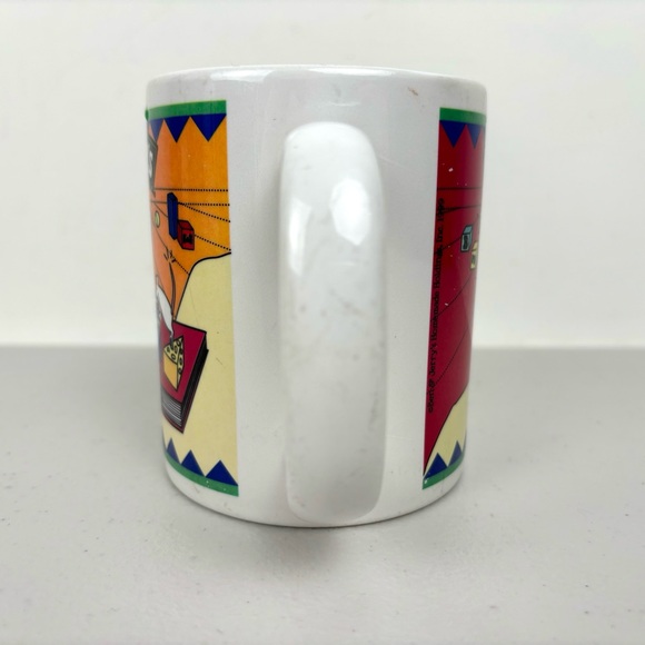 Vintage 1999 Ben & Jerry’s Ice Cream Mug Kids Dog Etiquette Pinky Finger Graphic - Picture 7 of 10